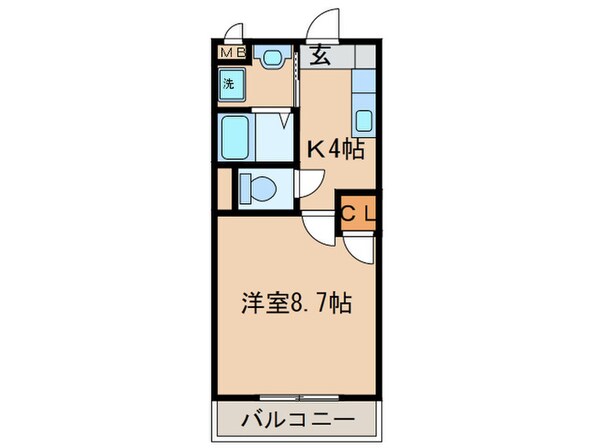 ドリームハウスⅢの物件間取画像